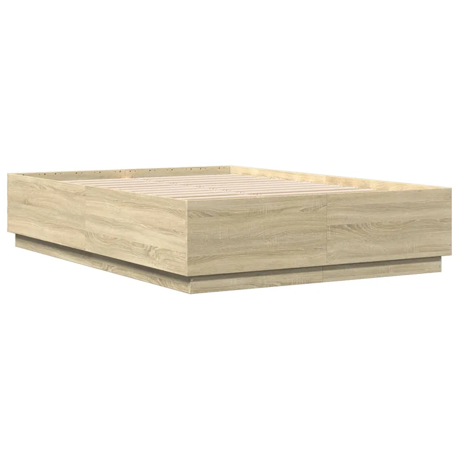 Cadre de lit sans matelas chêne sonoma 150x200 cm - 6