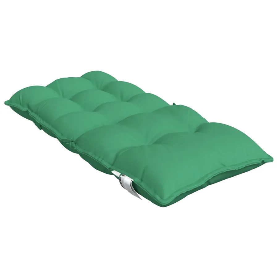 Coussins de chaise à dossier bas lot de 6 vert tissu oxford - 5