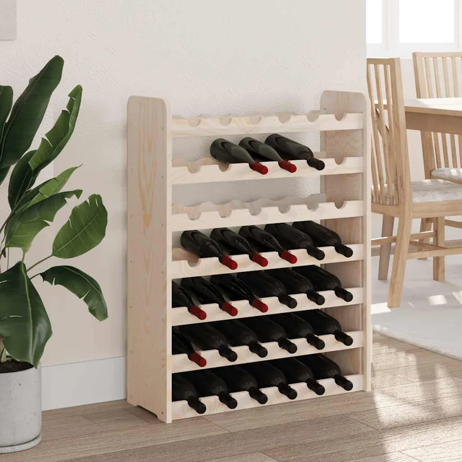 Casier à vin 67,5x25x87 cm Bois de pin massif - 3