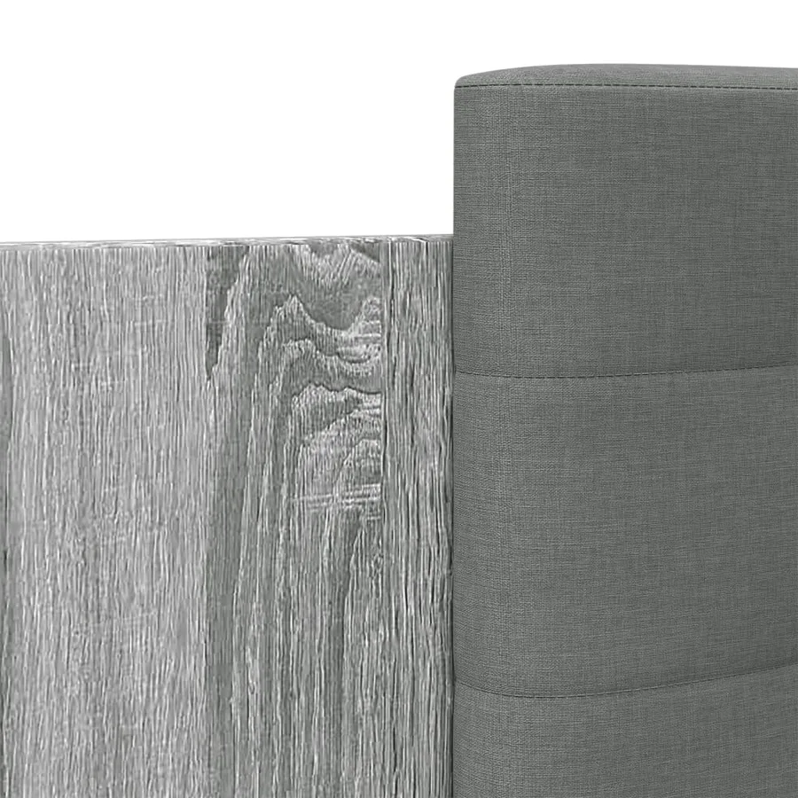 Cadre de lit avec LED sans matelas sonoma gris 160x200 cm - 9