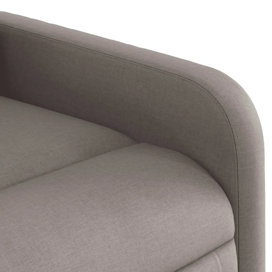 Fauteuil de massage inclinable électrique Taupe Tissu - 11