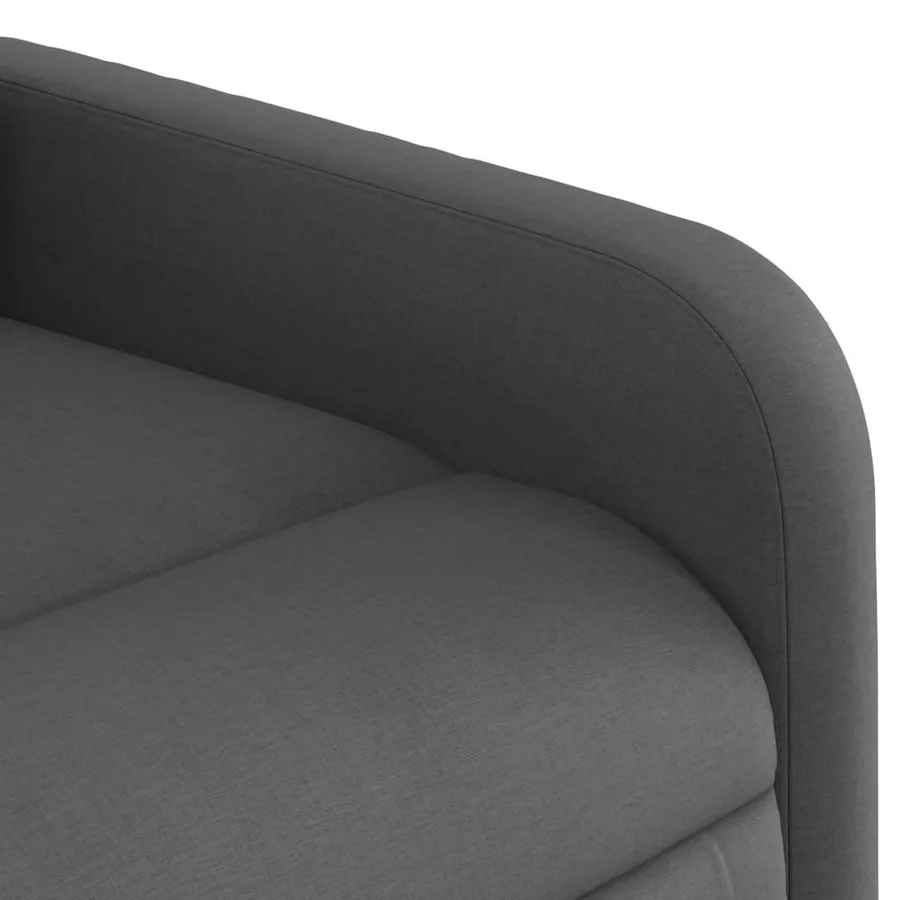 Fauteuil inclinable de massage électrique gris foncé tissu - 11