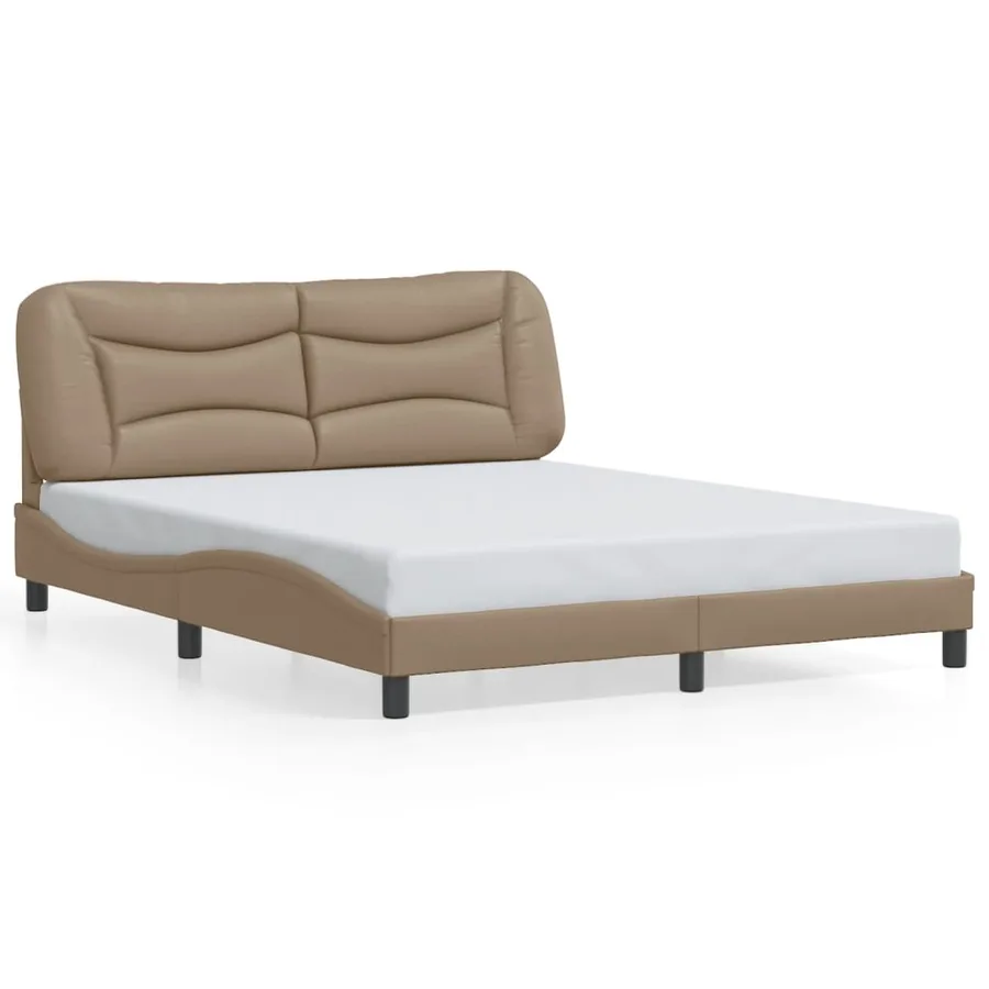 Cadre de lit avec LED sans matelas Hvar cappuccino 160x200 cm - 5