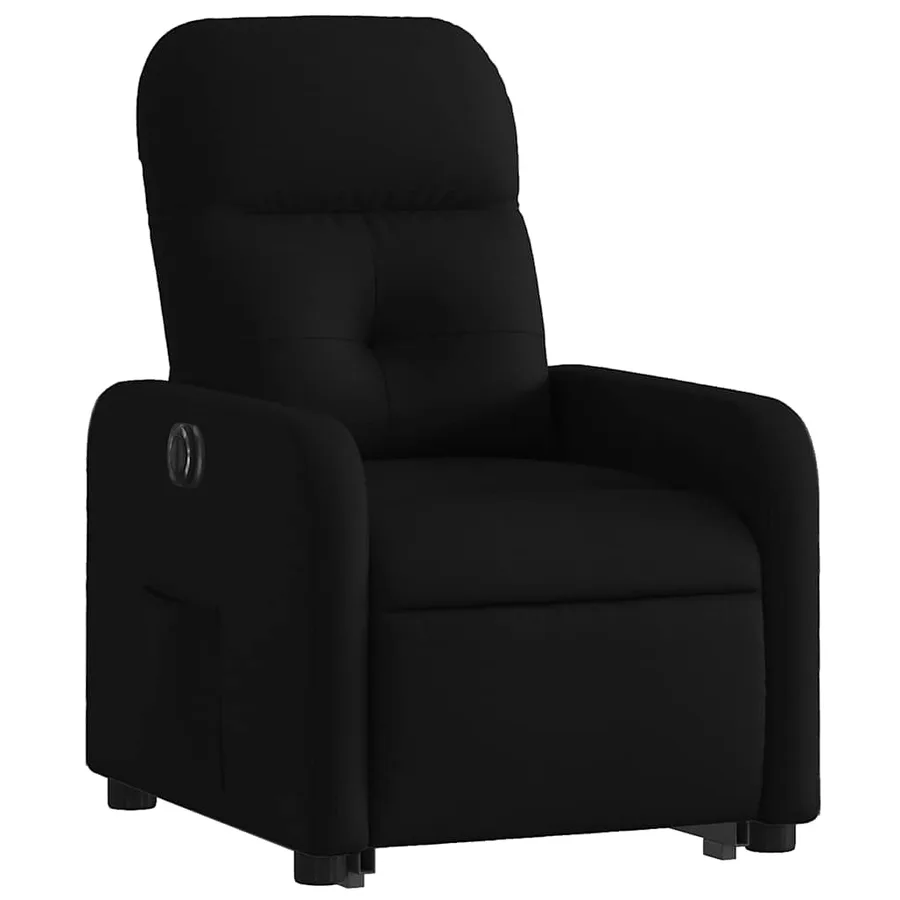 Fauteuil inclinable électrique noir tissu - 4