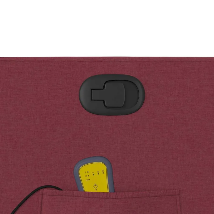 Fauteuil de massage inclinable Rouge bordeaux Tissu - 10