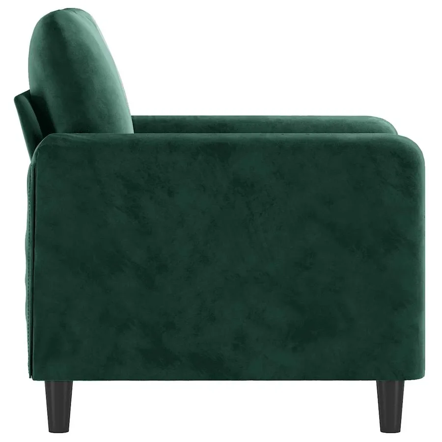 Fauteuil Vert foncé 60 cm Velours - 4