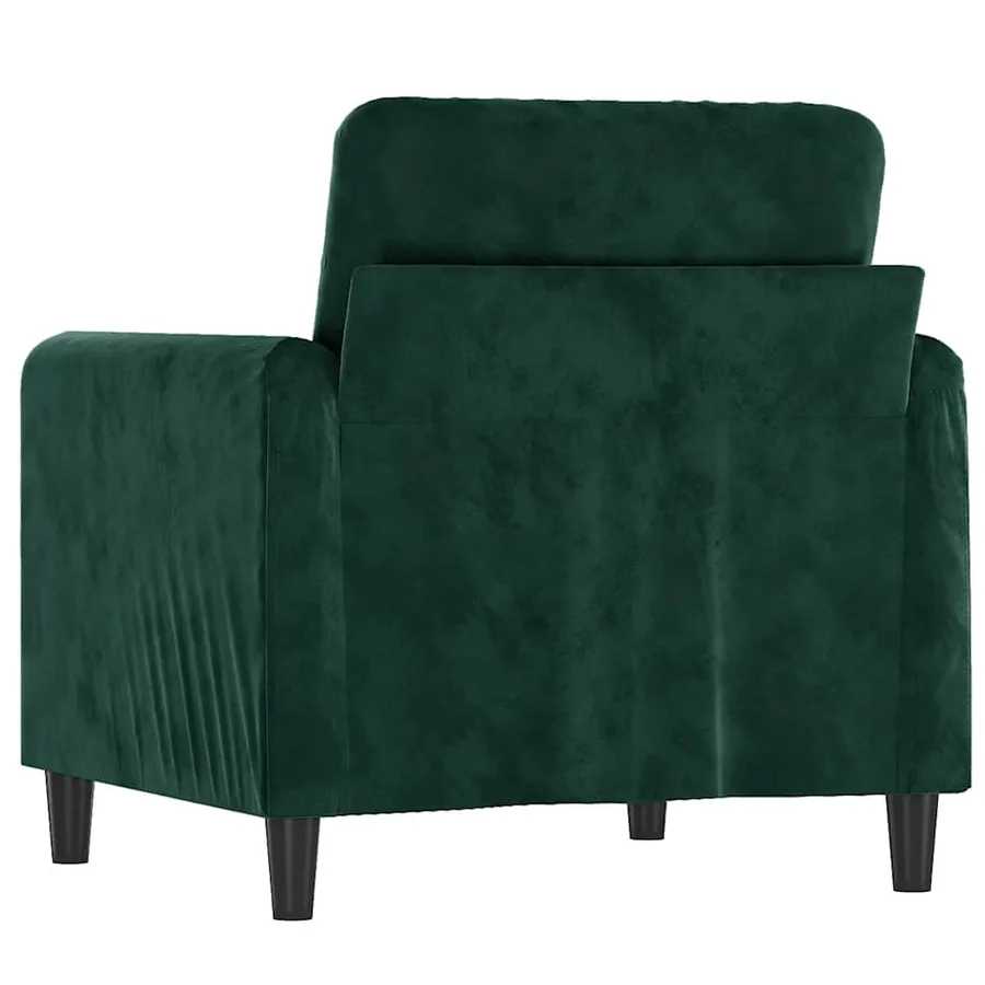 Fauteuil Vert foncé 60 cm Velours - 5