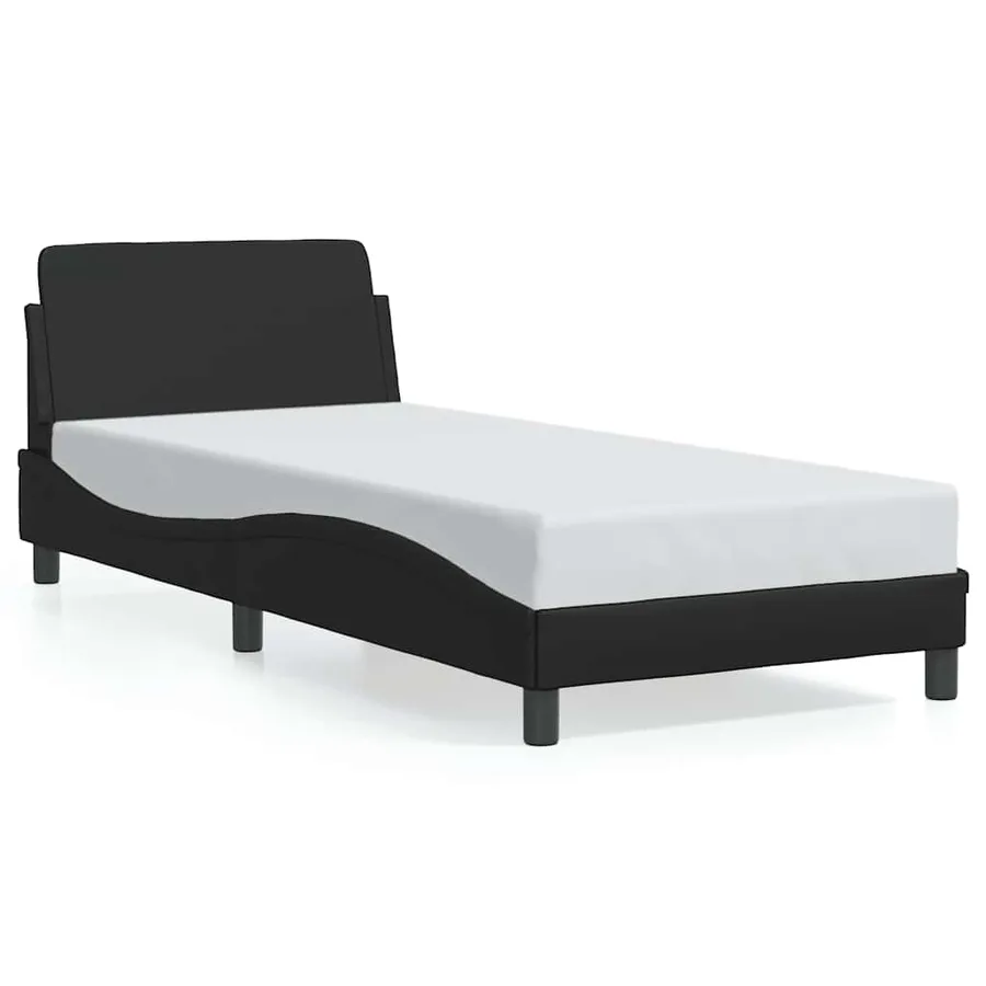 Cadre de lit Dover noir 90x190 cm similicuir - 2
