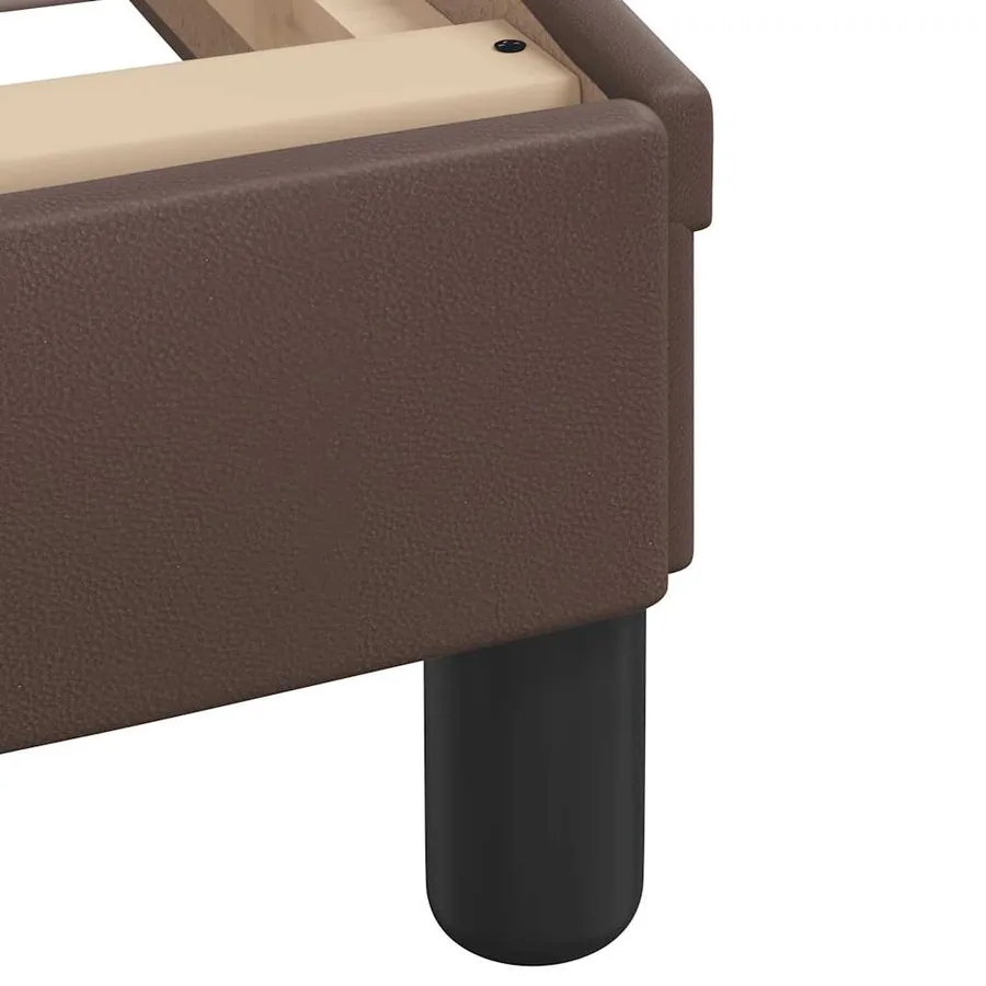 Cadre de lit Dover marron 90x190 cm similicuir - 7