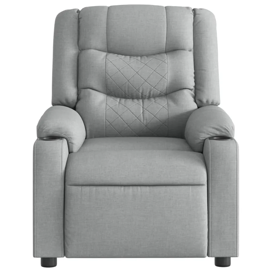 Fauteuil inclinable Gris clair Tissu - 6
