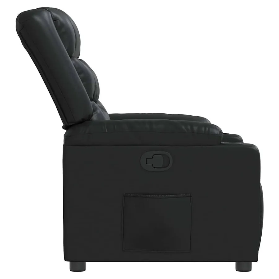 Fauteuil inclinable Noir Similicuir - 7