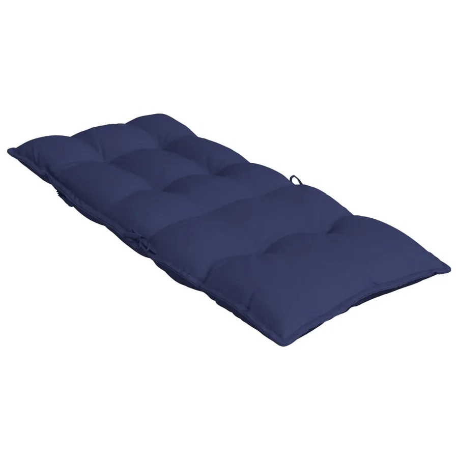 Coussins de chaise à dossier haut lot de 4 bleu marine - 6