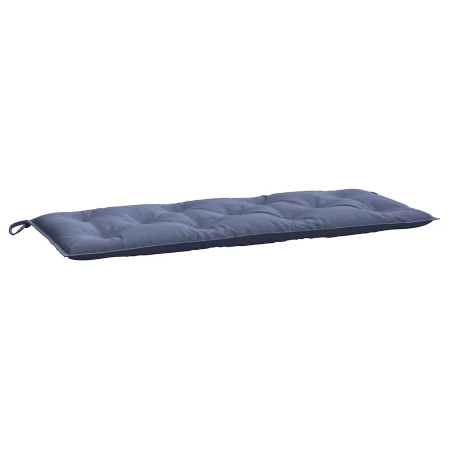 Coussins de banc de jardin lot de 2 bleu marine 120x50x7 cm - 4