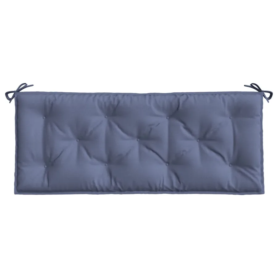 Coussins de banc de jardin lot de 2 bleu marine 120x50x7 cm - 5