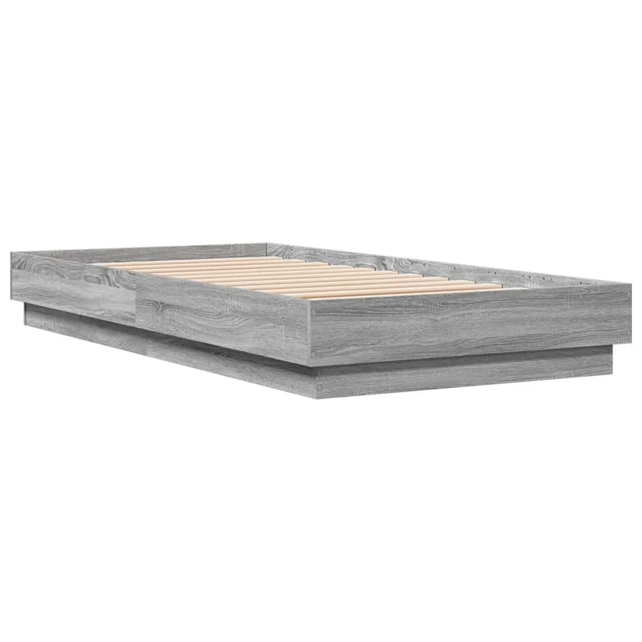 Cadre de lit sans matelas avec lumières LED 75x190 cm - 3
