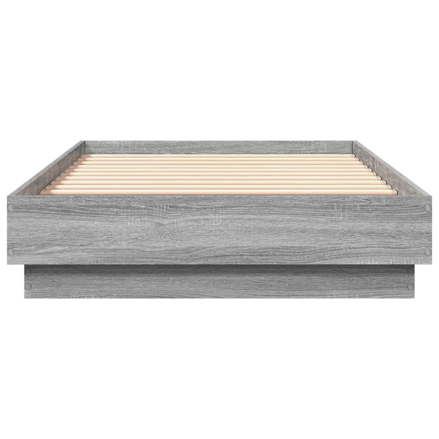Cadre de lit sans matelas avec lumières LED 75x190 cm - 6