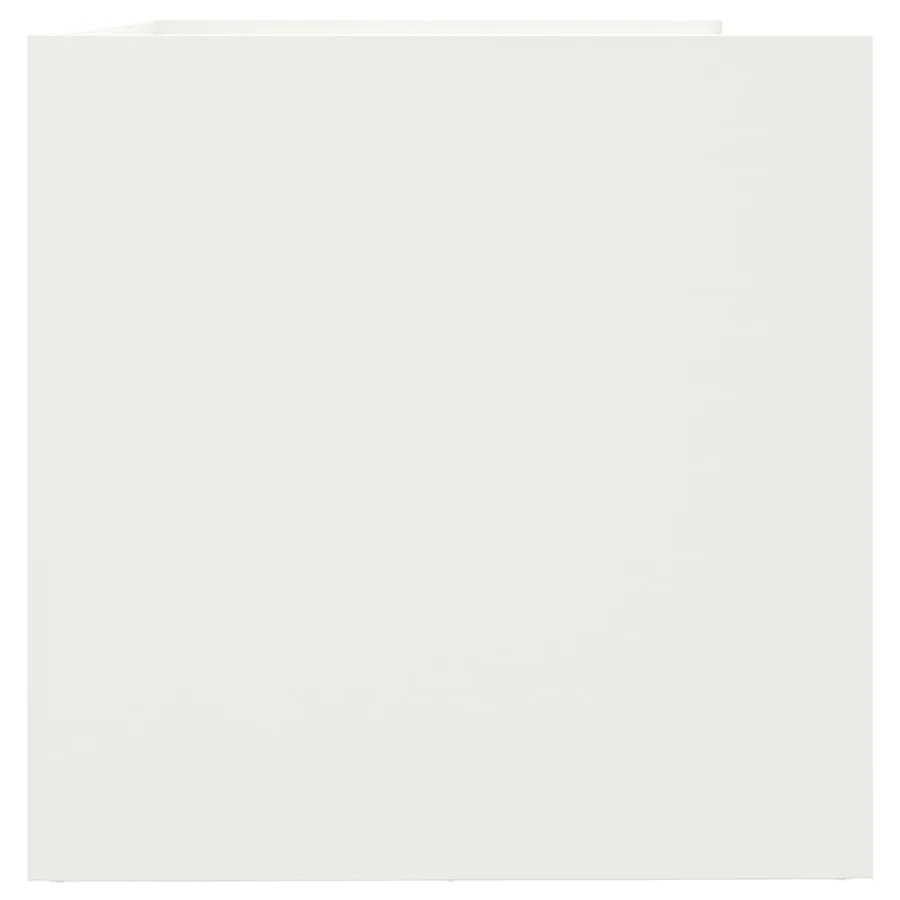 Jardinière blanc 62x40x39 cm acier - 6