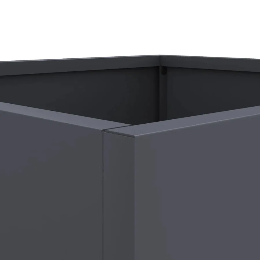 Jardinières 2 pcs anthracite 32x30x29 cm acier - 9