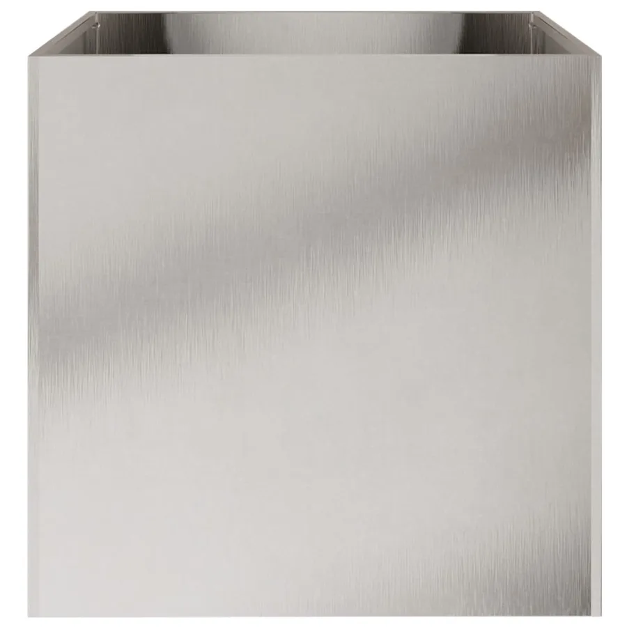 Jardinières 2 pcs argenté 49x47x46 cm acier inoxydable - 6