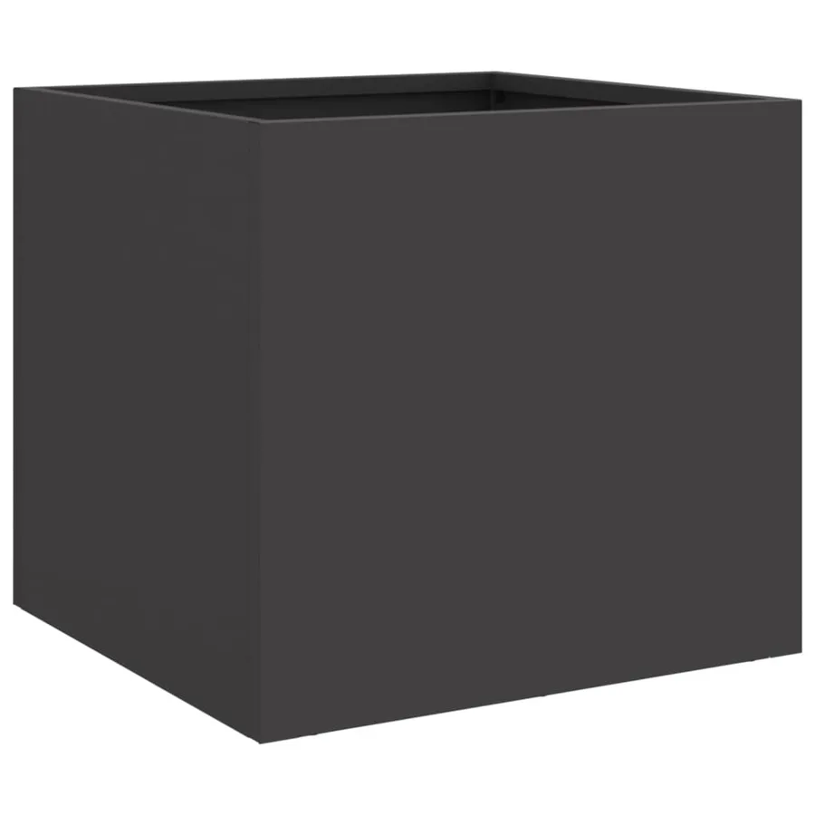 Jardinière noir 32x30x29 cm acier - 7