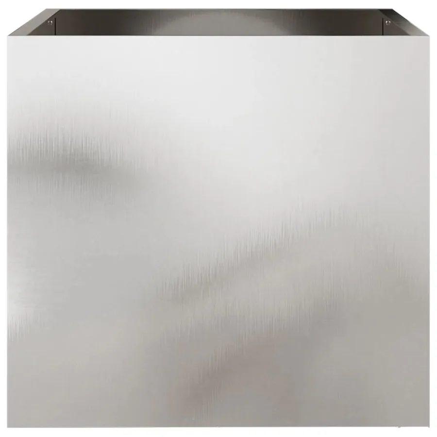 Jardinières 2 pcs argenté 42x40x39 cm acier inoxydable - 5
