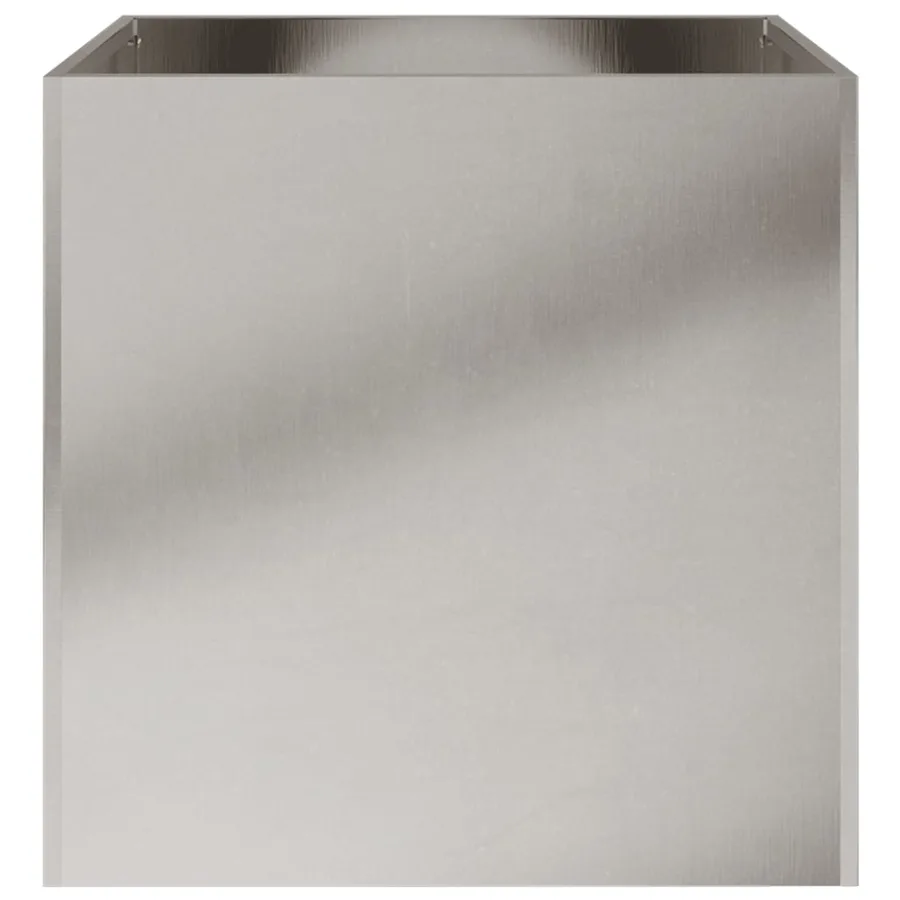 Jardinières 2 pcs argenté 42x40x39 cm acier inoxydable - 6