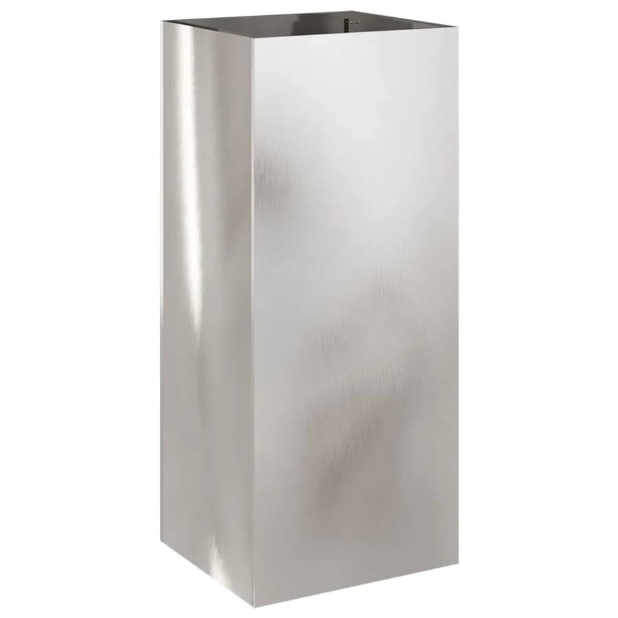 Jardinière argenté 32x29x75 cm acier inoxydable - 2