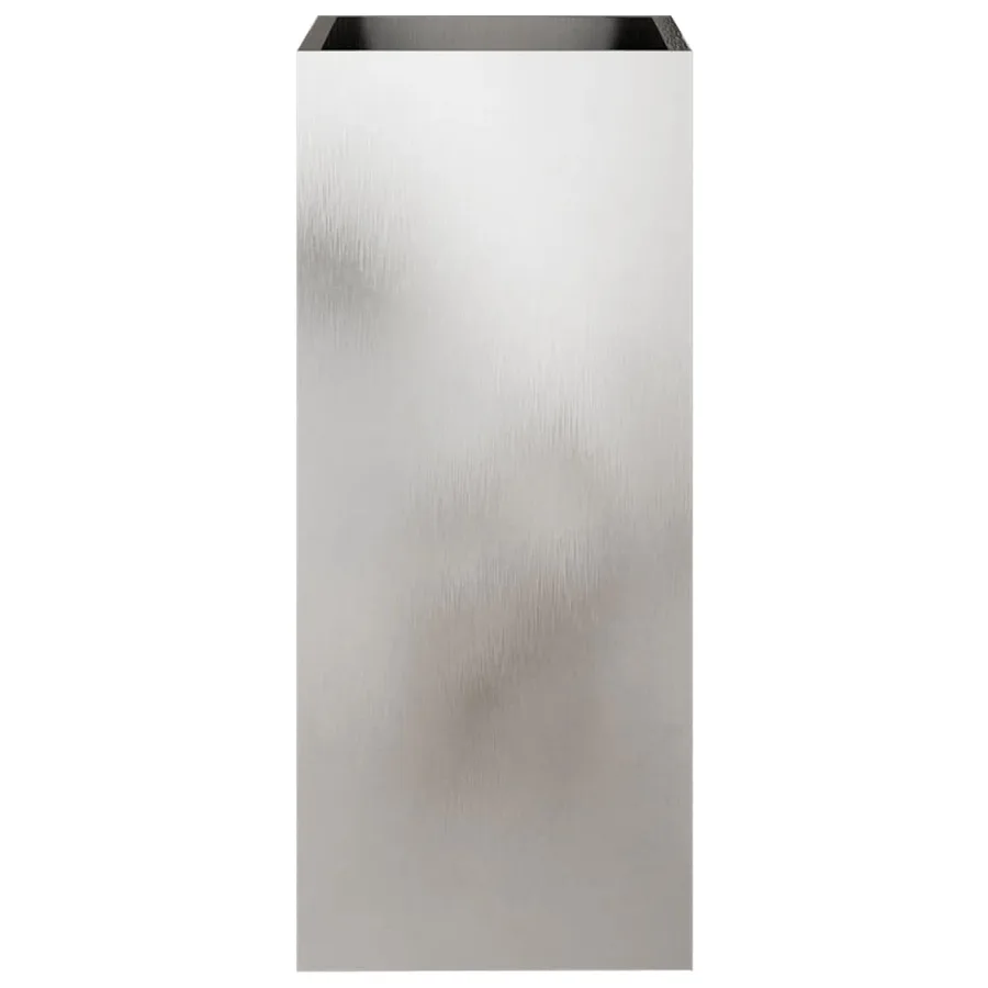 Jardinière argenté 32x29x75 cm acier inoxydable - 4