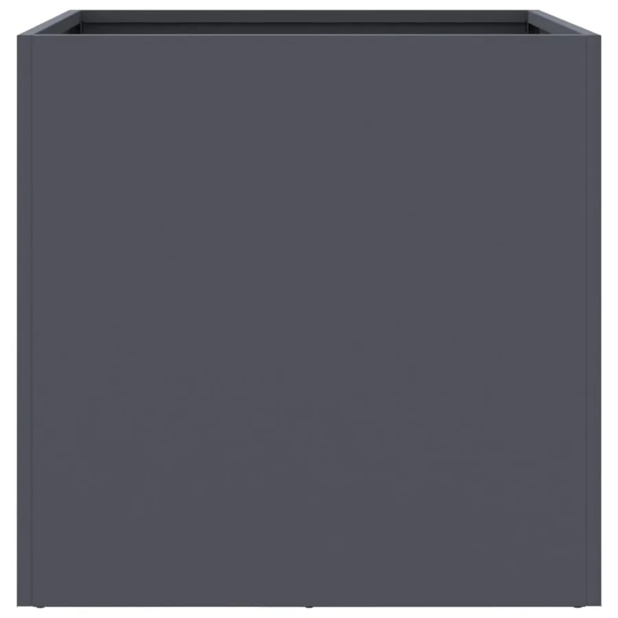 Jardinière anthracite 49x47x46 cm acier - 6
