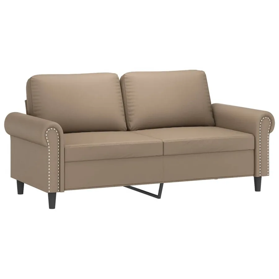 Ensemble de canapés 3 pcs avec coussins cappuccino similicuir - 4