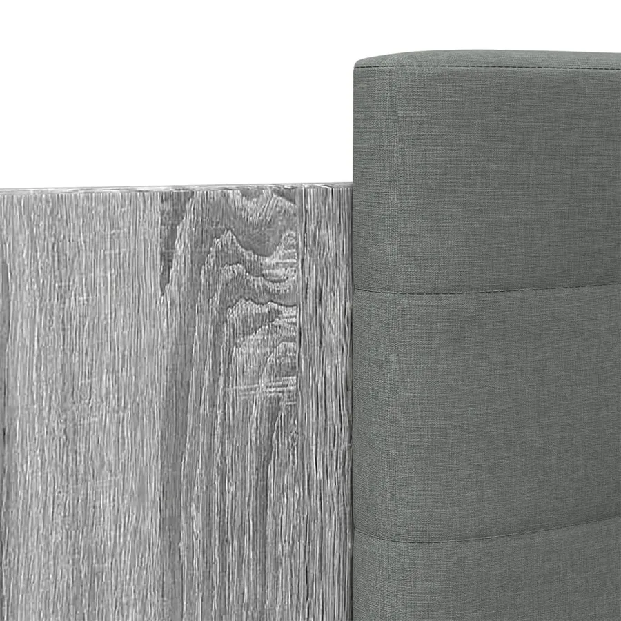 Cadre de lit avec LED sans matelas sonoma gris 100x200 cm - 9