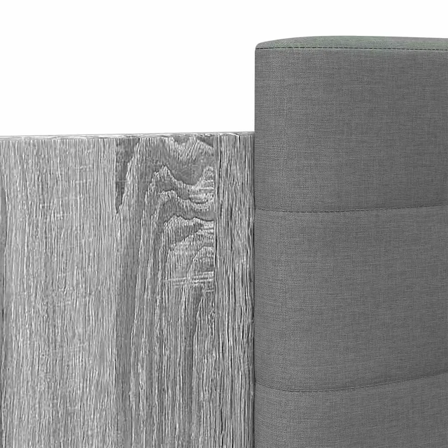Cadre de lit avec LED sans matelas sonoma gris 120x200 cm - 9