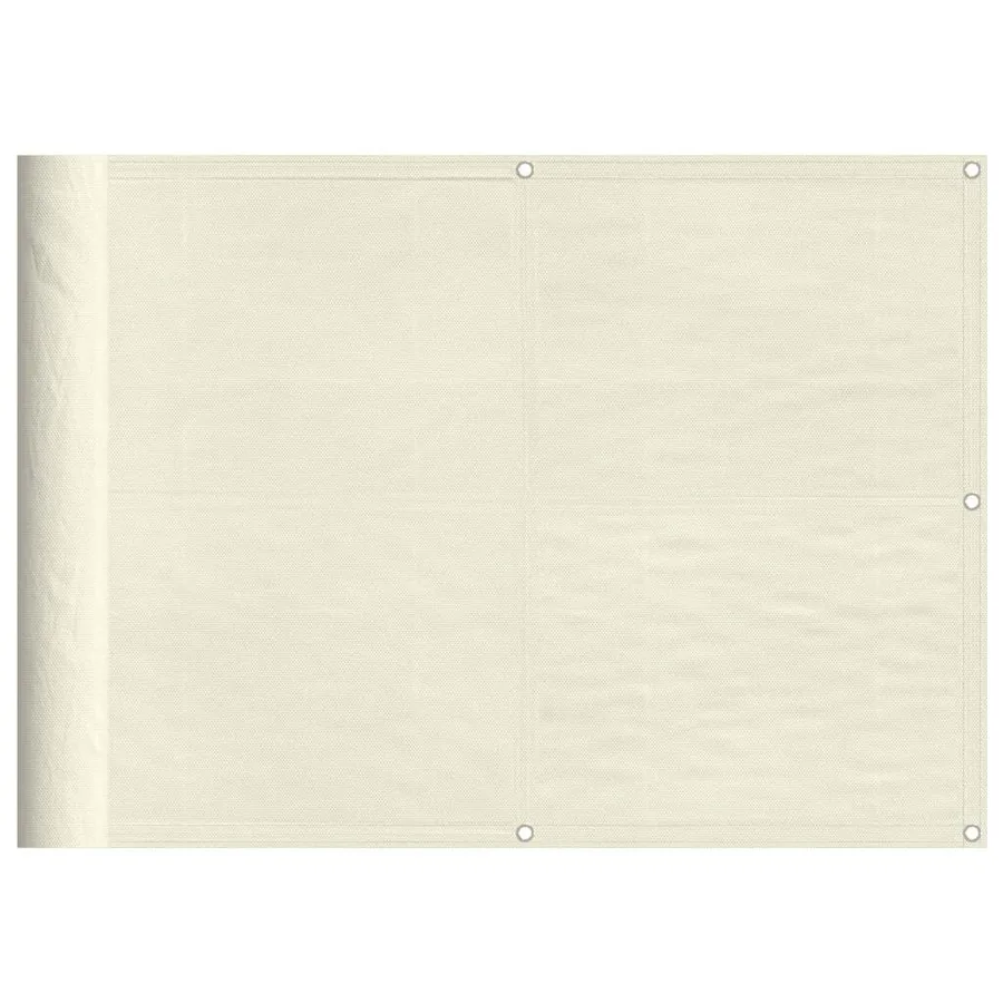 Écran de balcon crème 75x800 cm 100% polyester oxford - 2