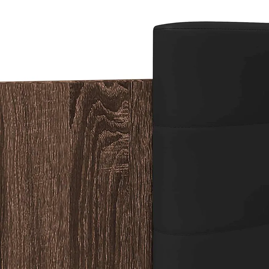 Cadre de lit sans matelas chêne marron 100x200 cm - 7