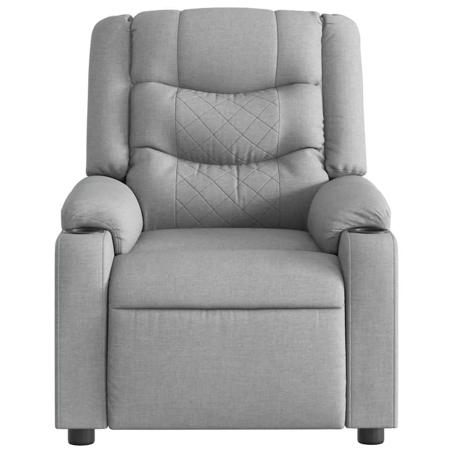 Fauteuil inclinable électrique Gris clair Tissu - 9