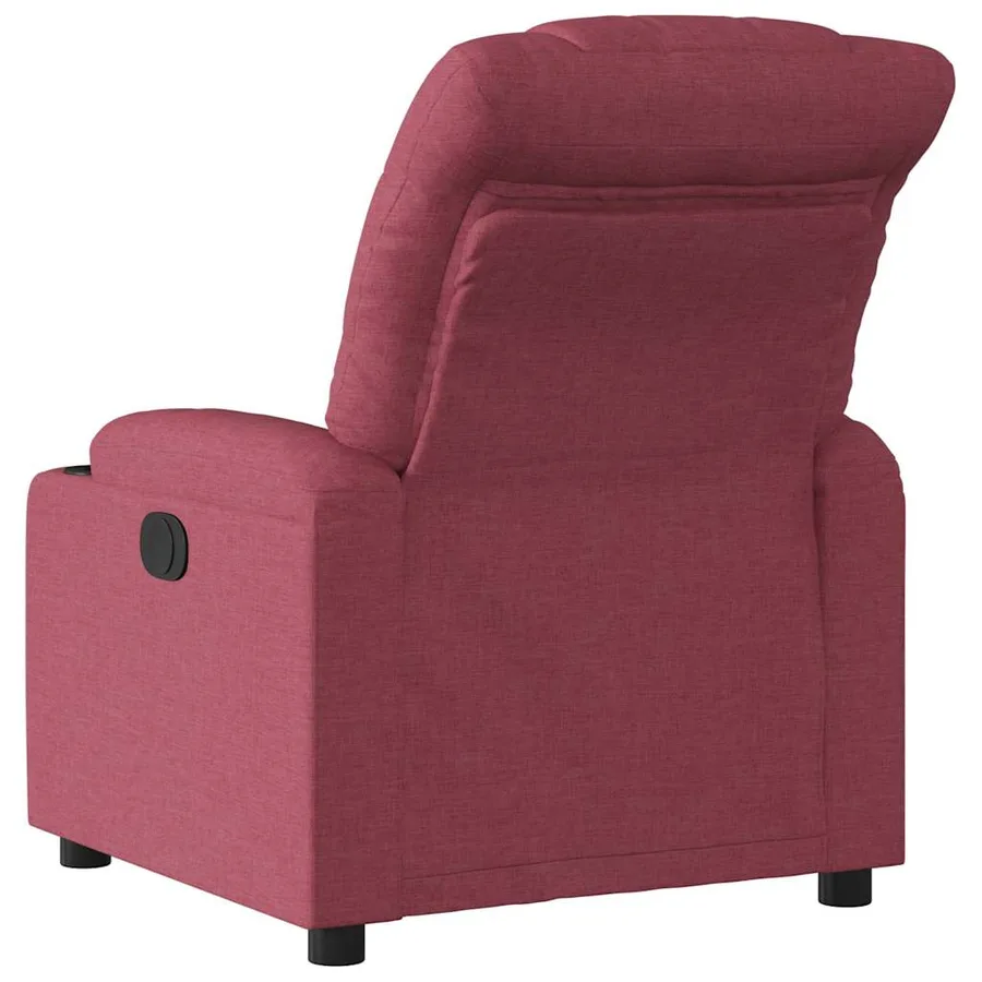 Fauteuil inclinable Rouge bordeaux Tissu - 3