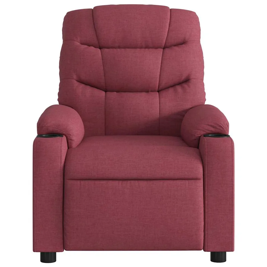 Fauteuil inclinable Rouge bordeaux Tissu - 6