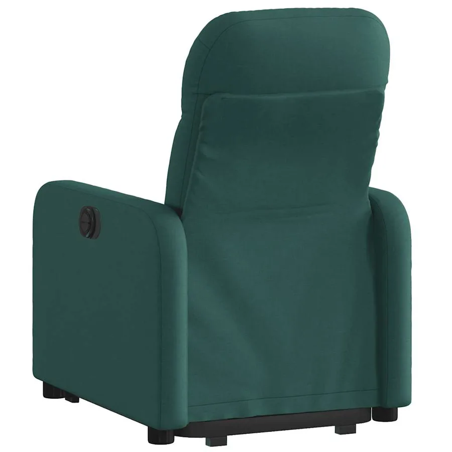 Fauteuil inclinable vert foncé tissu - 5