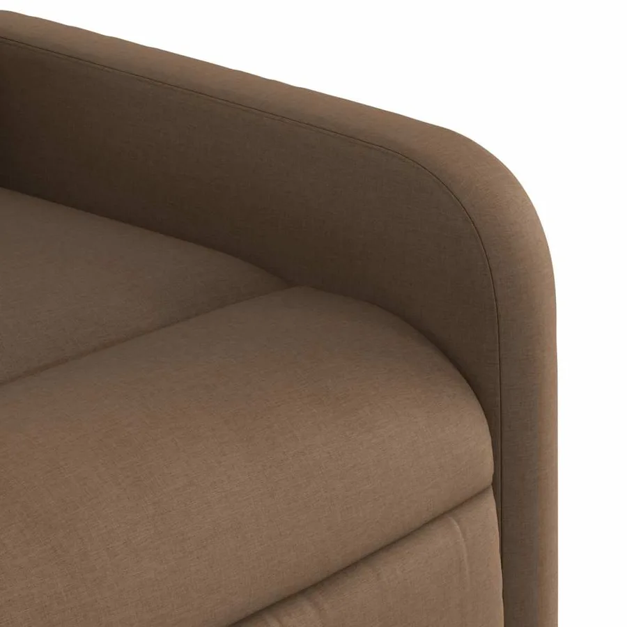 Fauteuil de massage inclinable Marron Tissu - 9