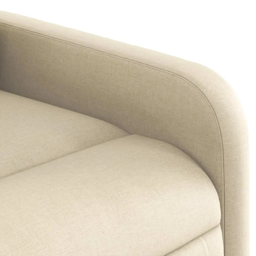 Fauteuil inclinable électrique Crème Tissu - 11