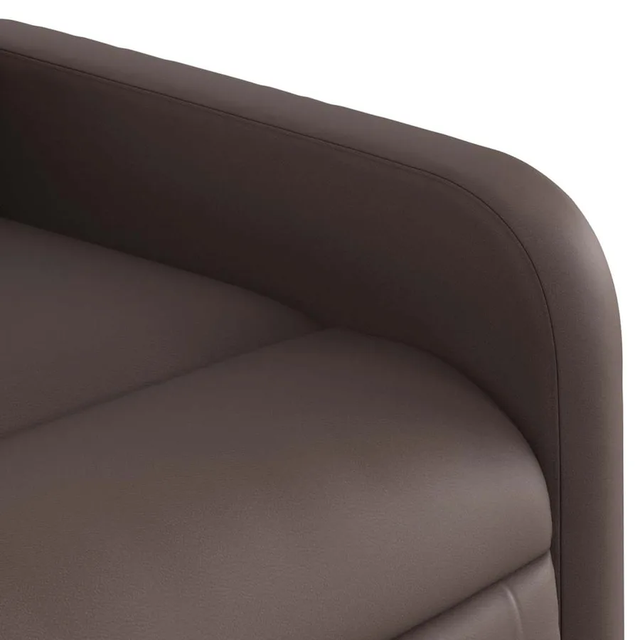 Fauteuil de massage inclinable Marron Similicuir - 9