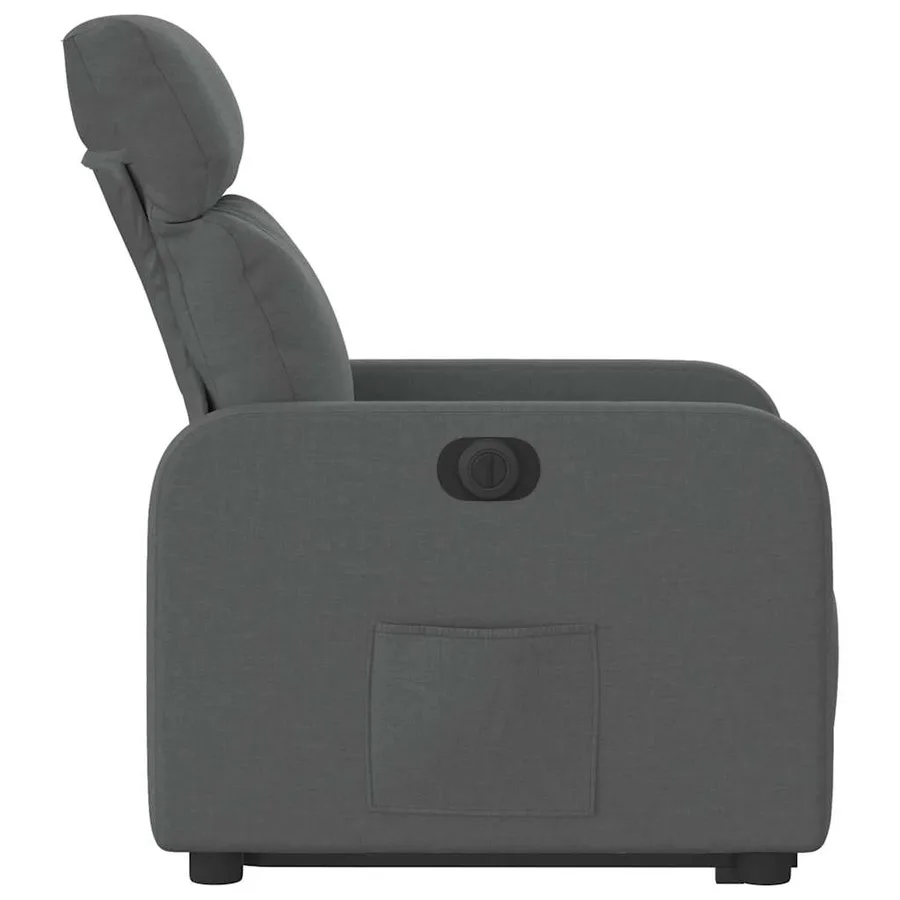 Fauteuil inclinable électrique gris foncé tissu - 10