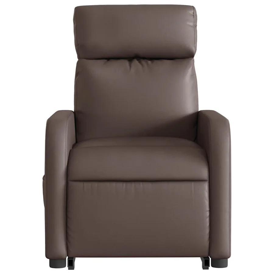Fauteuil inclinable de massage Marron Similicuir - 9