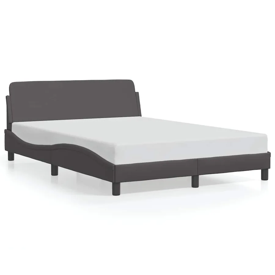 Cadre de lit Dover gris 120x200 cm similicuir - 2