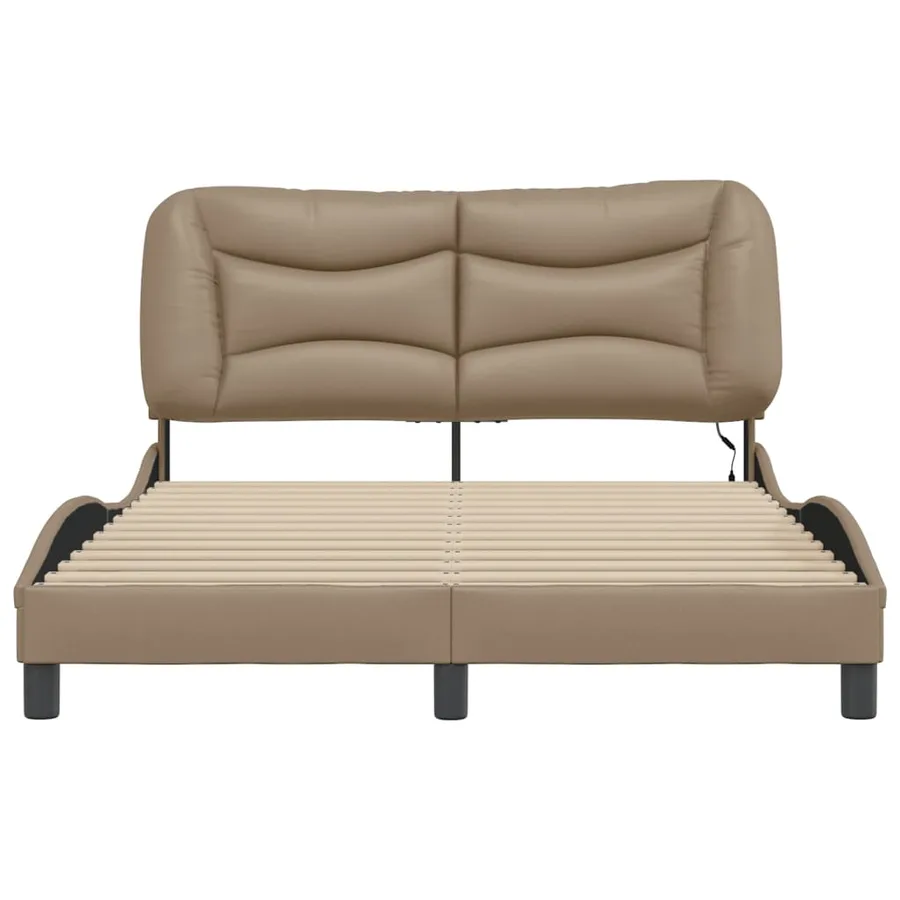 Cadre de lit avec LED sans matelas Hvar cappuccino 120x200 cm - 6