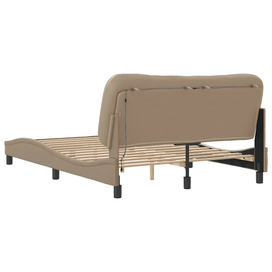 Cadre de lit avec LED sans matelas Hvar cappuccino 120x200 cm - 9