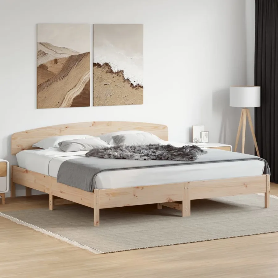 Tête de lit 180 cm bois massif de pin - 3