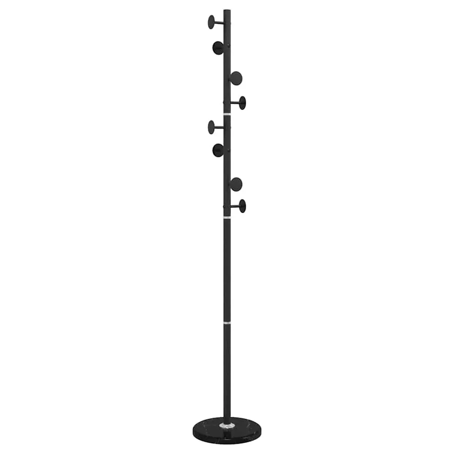 Porte-manteau noir 176 cm fer enduit de poudre - 2