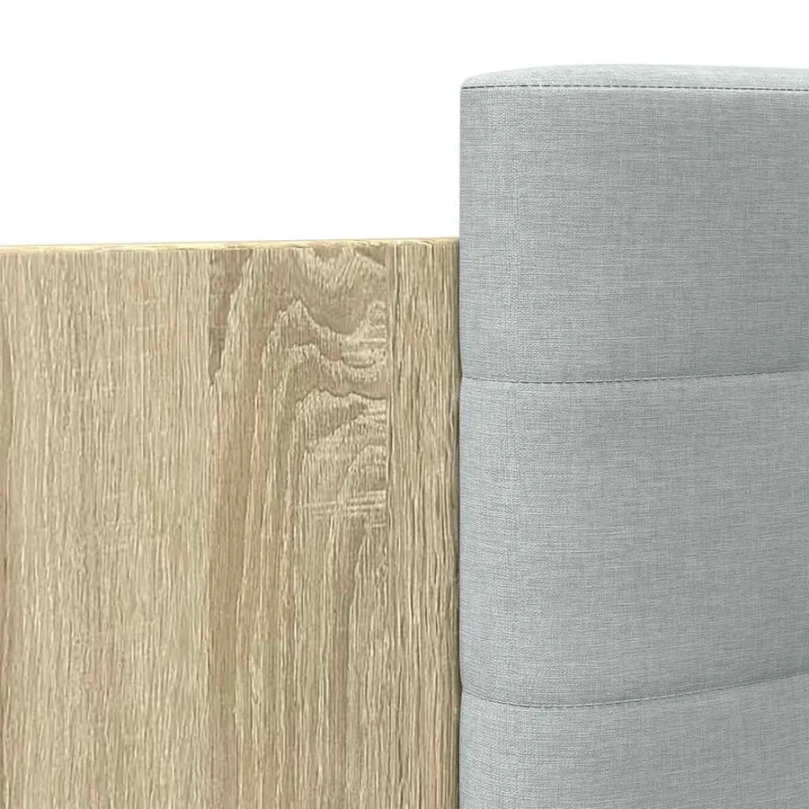 Cadre de lit avec LED sans matelas chêne sonoma 160x200 cm - 9