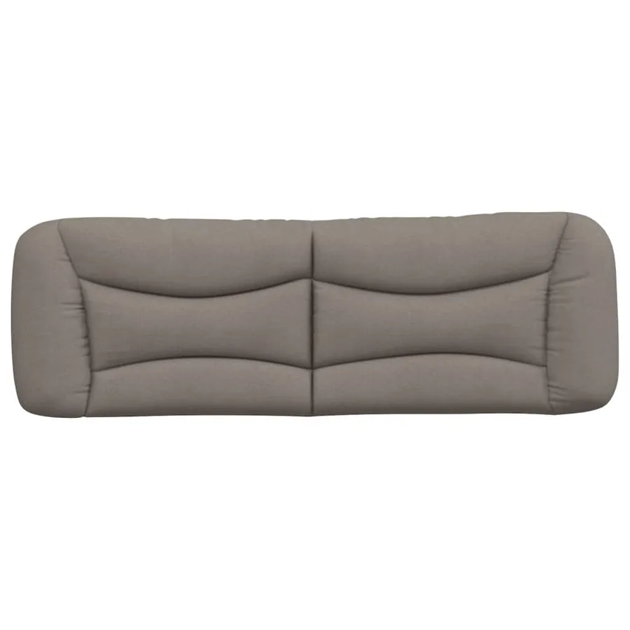 Coussin de tête de lit Hvar taupe 160 cm tissu - 5